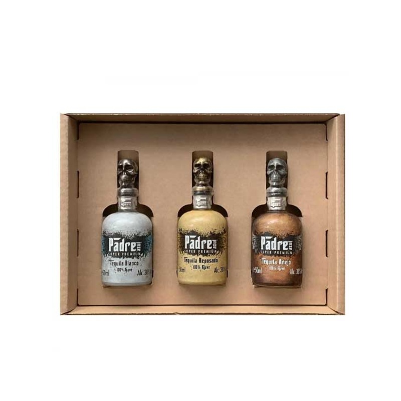 Padre Azul Super Premium Mini Trio Tequila Tasting Set 50ml 3-Pack