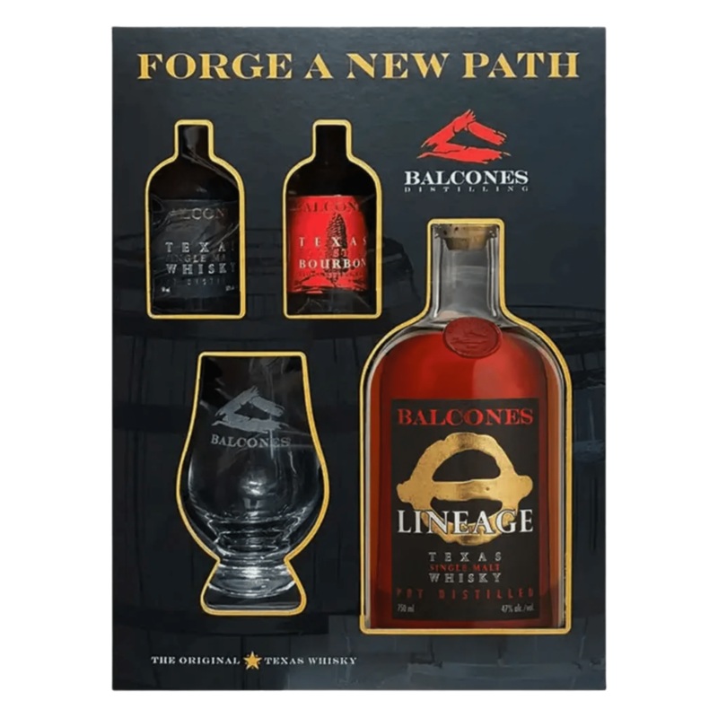 Balcones Lineage Texas Single Malt Whisky Gift Set 750ml