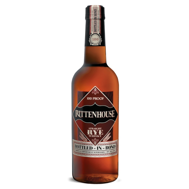 Rittenhouse Bottled In Bond 100 Proof Rye Whiskey