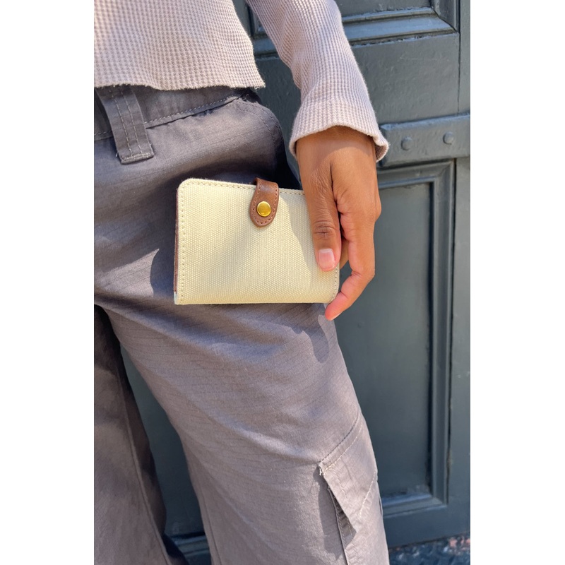 Canvas Wallet Ivory