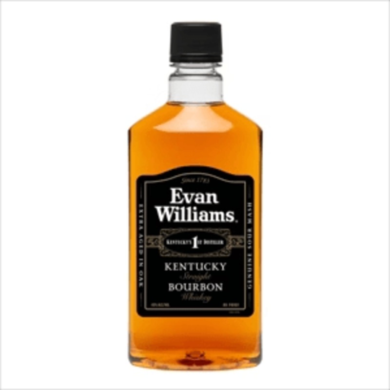 Evan Williams Black Label Kentucky Straight Bourbon Whiskey Plastic Bottle 750ml