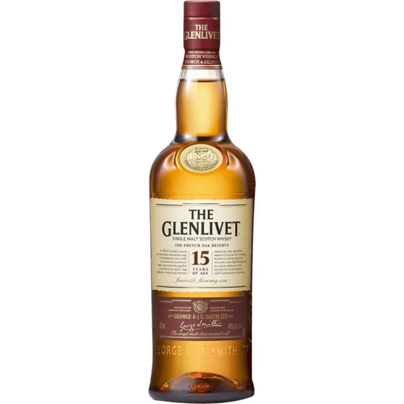The Glenlivet 15-Year-Old French Oak Reserve Single Malt Scotch Whisky 750ml