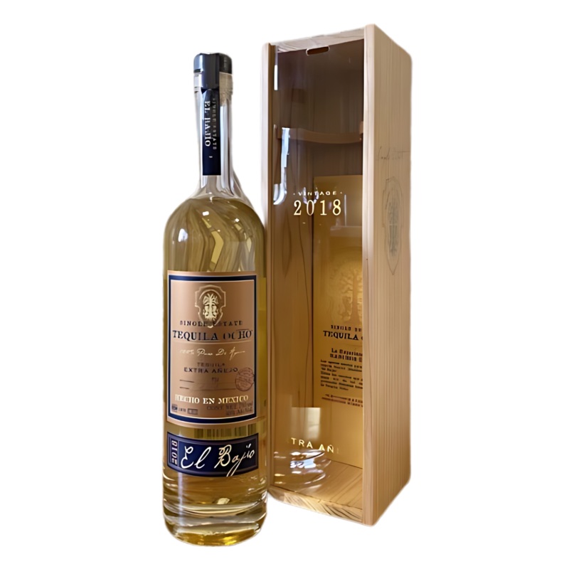 Tequila Ocho Extra Aejo El Bajo 2018 Single Estate Vintage