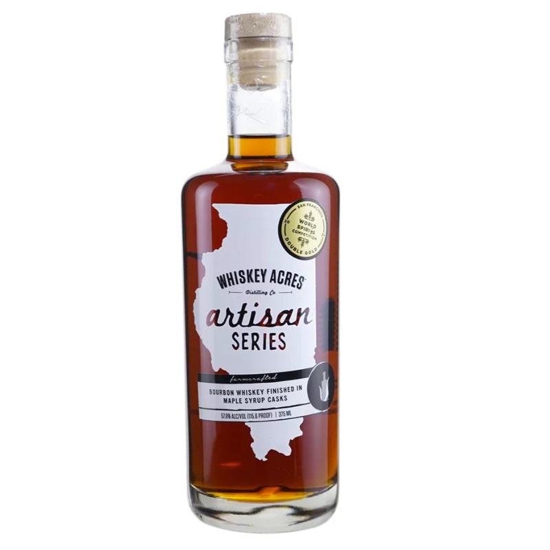 Whiskey Acres Artisan Series Maple Syrup Cask Finish Bourbon Whiskey 375ml