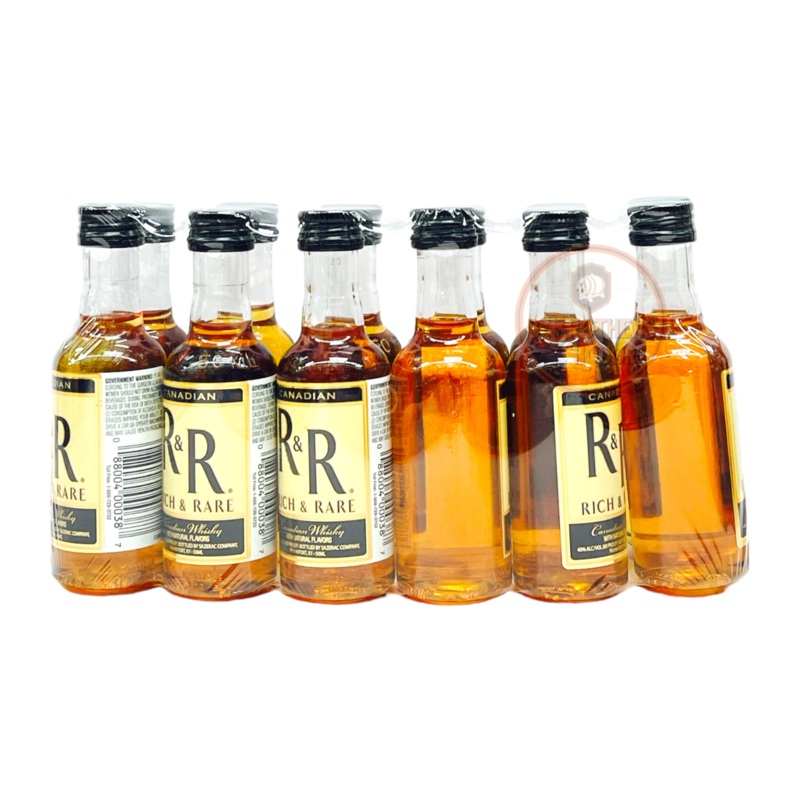 Rich & Rare Canadian Whisky Miniature Shots (12 Of 50ML)