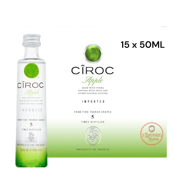 Ciroc Apple Flavored Vodka Mini Shots (15 of 50ML)