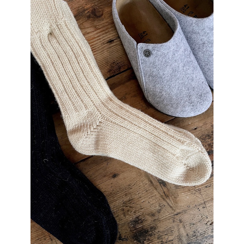 Leuchtfeuer-Strickwaren Schafwolle Wool Socks Navy