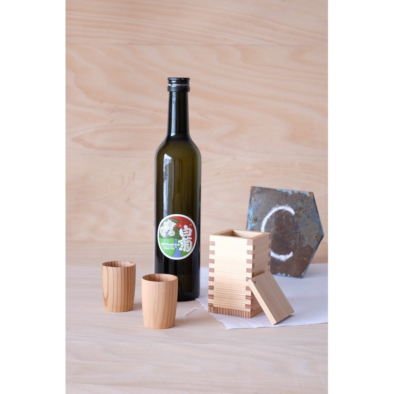 Magewappa Wooden Sake Set (3pcs) Akita-sugi (Cedar)