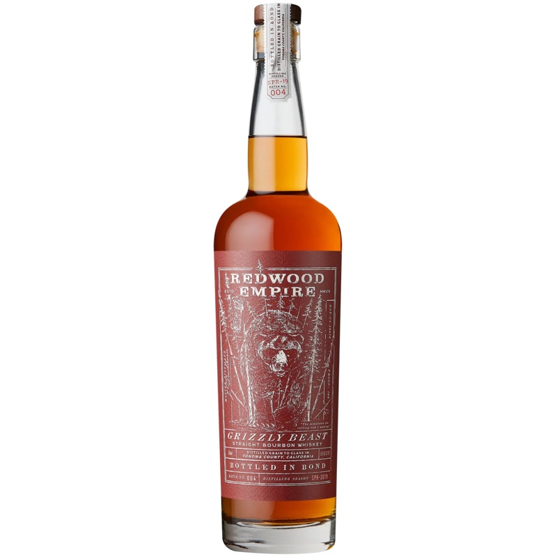 Redwood Empire Whiskey Grizzly Beast Straight Bourbon Whiskey Batch 004