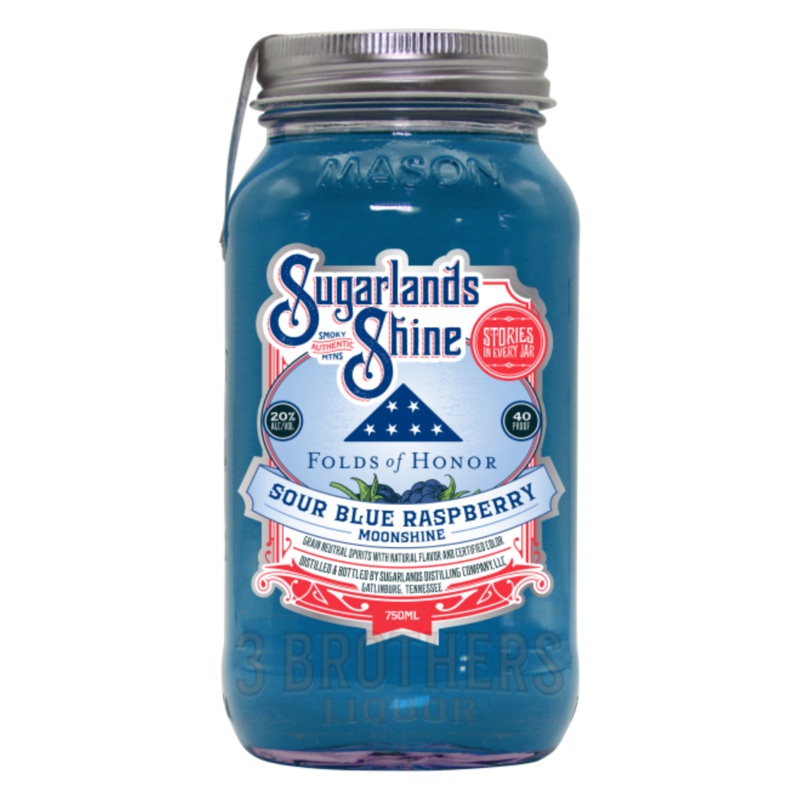 Sugarlands Shine Sour Blue Raspberry Flavored Moonshine