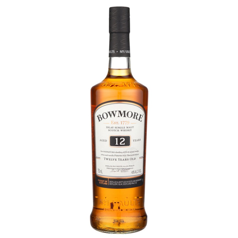 Bowmore Islay Single Malt 12 Year Scotch Whiskey - 750ml