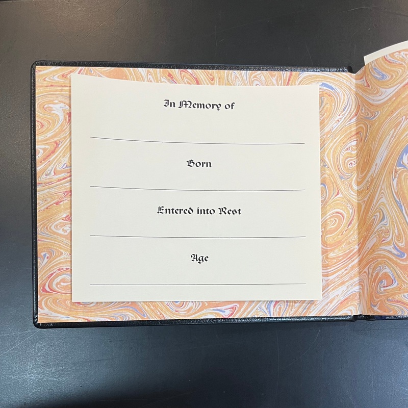 Funeral Guest Book | Mr. Michaels | Special Additional Pages | Charing Cross