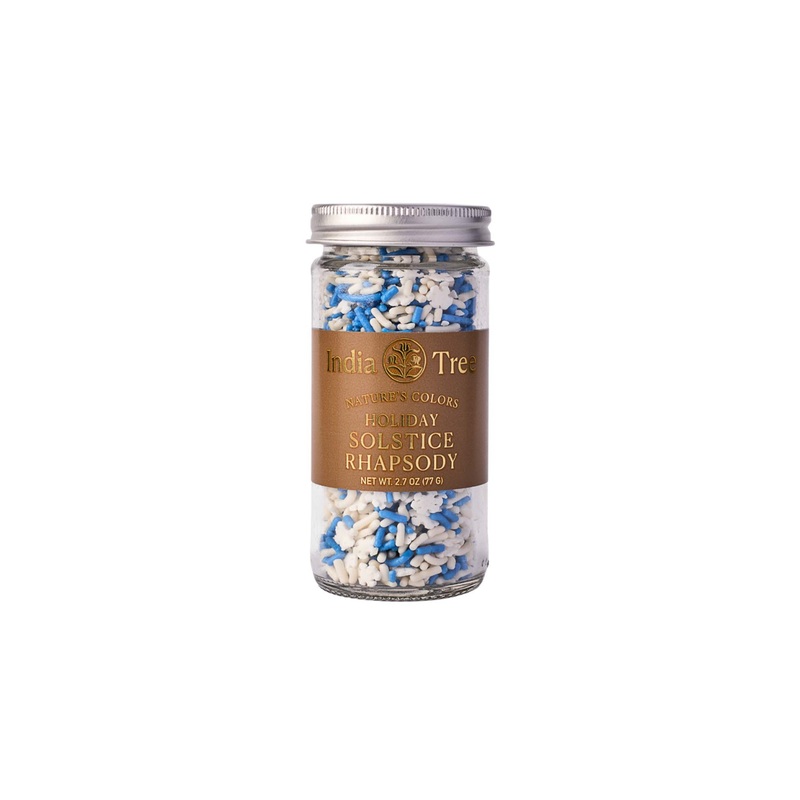 INDIA TREE NATURES COLORS BLUE & WHITE SPRINKLES 2.7oz
