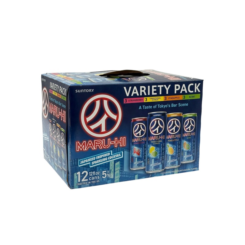 Maru-Hi RTD Variety Pack Japanese Inspired Cocktails 12 x 12 oz cans