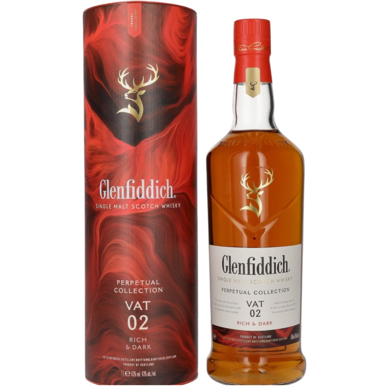 Glenfiddich Perpetual Collection Vat 2 Rich & Dark + GB 43% 1Ltr