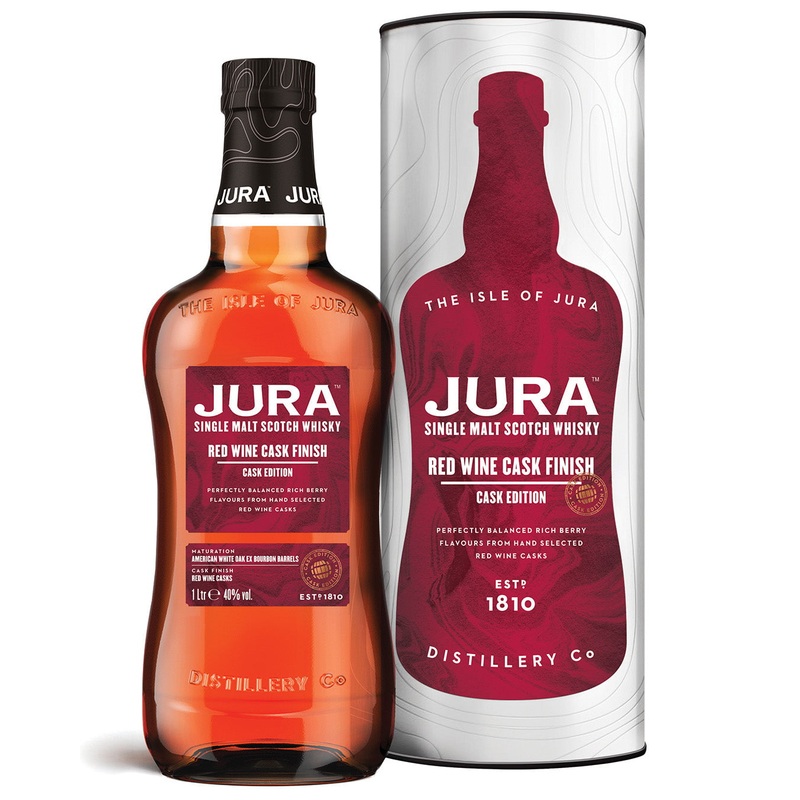 Jura Red Wine Cask Single Malt Scotch Whisky, 1 L