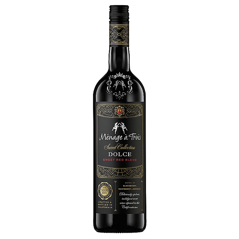 MENAGE A TROIS DOLCE SWEET RED BLEND SWEET COLLECTION CALIFORNIA 750ML