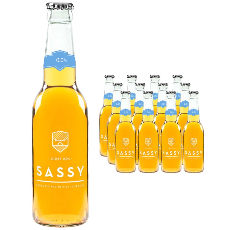 Sassy Alcohol Free Cider Multipack, 12 x 330 ml