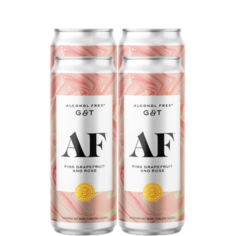 AF Pink Grapefruit Rose G&T 250ml 4pk Cans