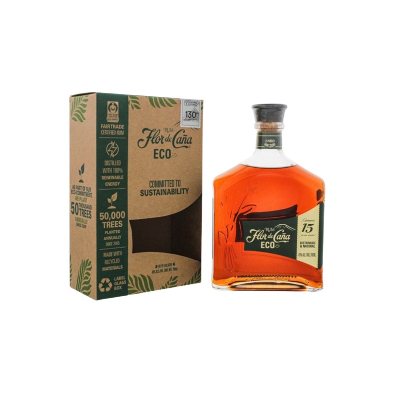Flor De Cana 15 Years terra + GB 40% 70cl