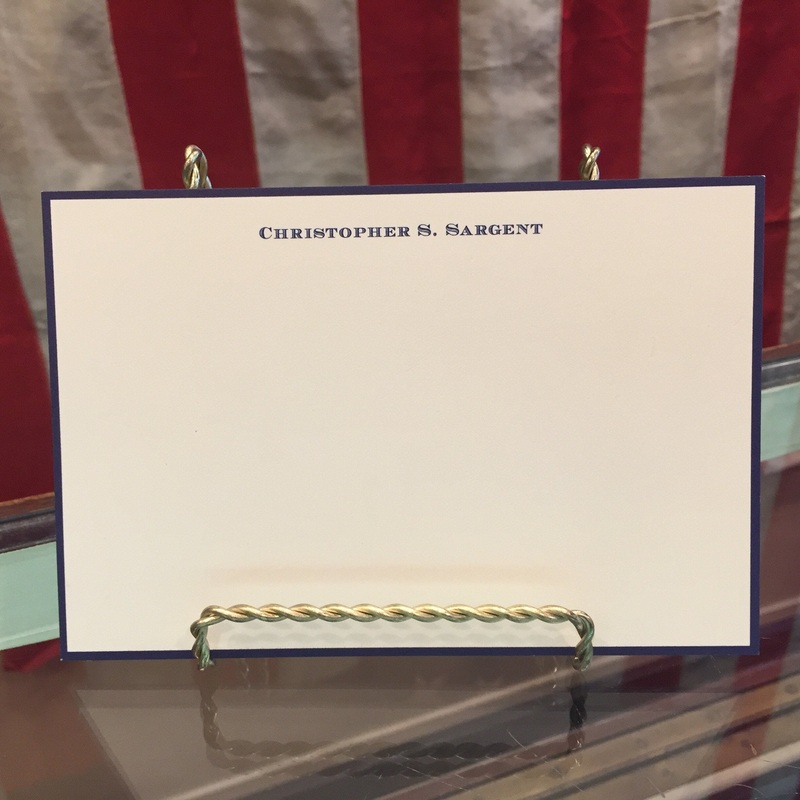 Crane & Co. Stationery | Correspondence Card | Bordered Kent Correspondence Card | Engraved