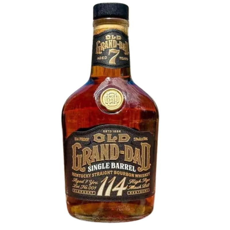 Old Grand-Dad 7 Year Single Barrel Bourbon Whiskey 114 Proof (High-Rye Jim Beam)