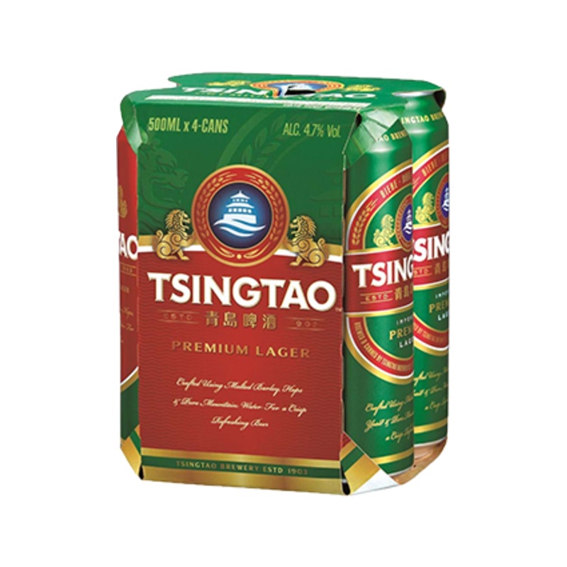 Tsingtao Beer 4 PACK 500ml 4.5%