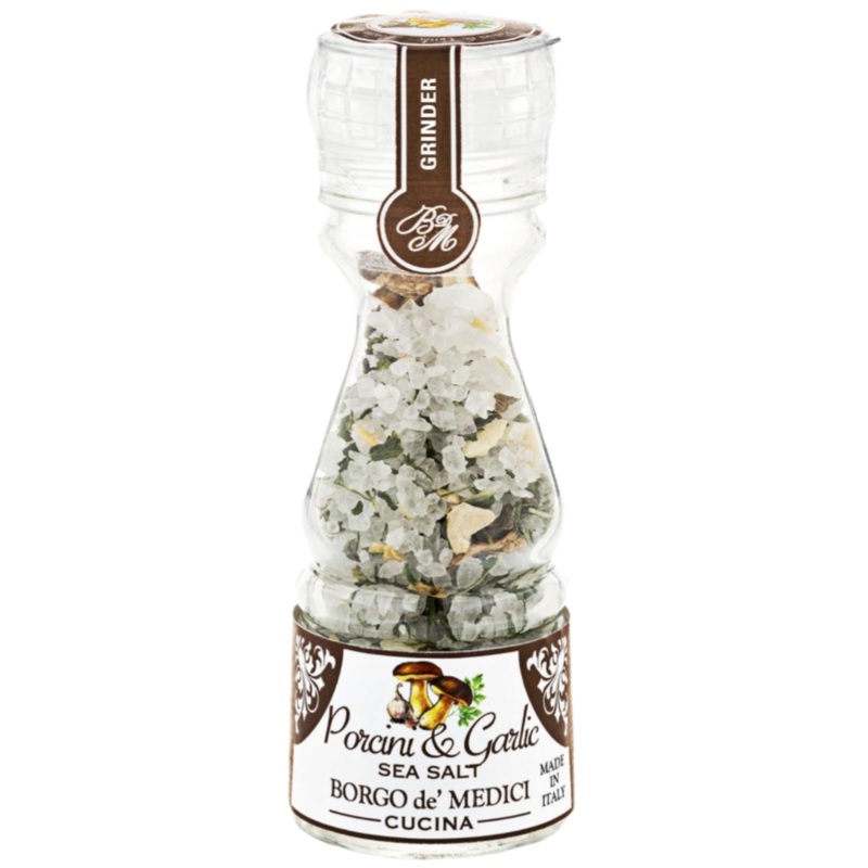 Borgo de' Medici - Porcini & Garlic Sea Salt With Mini Grinder 80g - AS03673