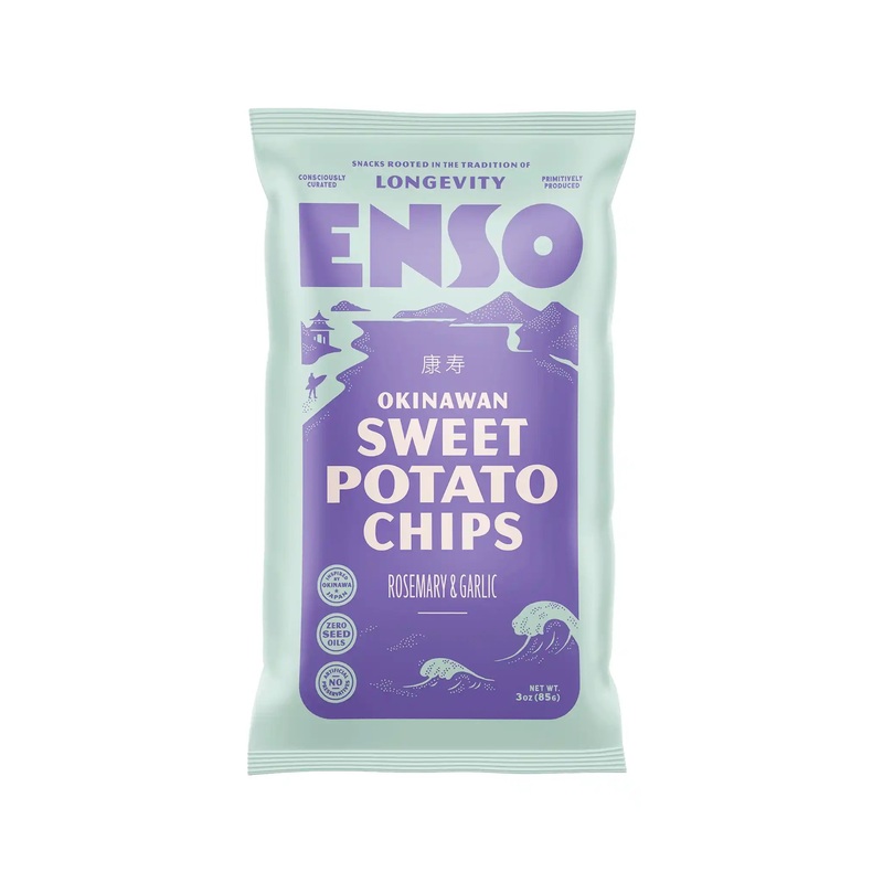 ENSO OKINAWAN ROSEMARY & GARLIC SWEET POTATO CHIPS 85g