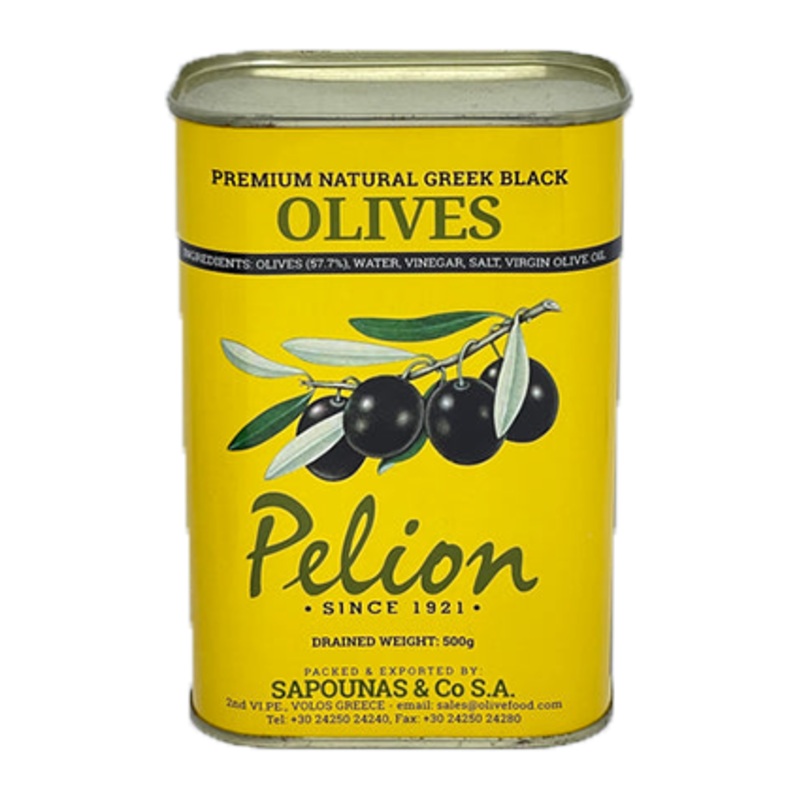 Pelion Black Extra Jumbo Olives 870g
