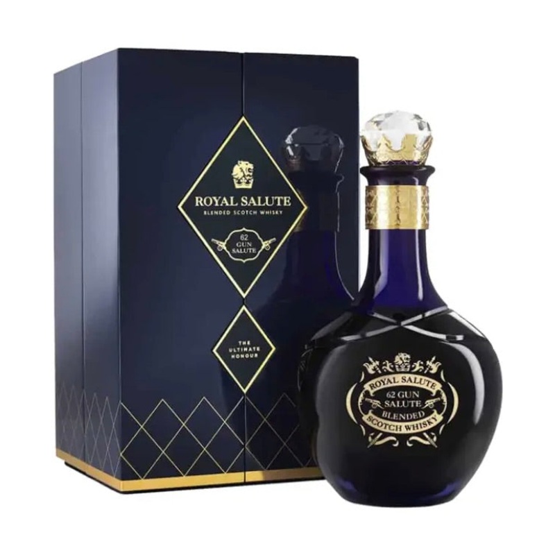 Royal Salute 62 Gun Salute Blended Scotch Whisky 700ml 86 Proof Ultra-Premium Crystal Decanter