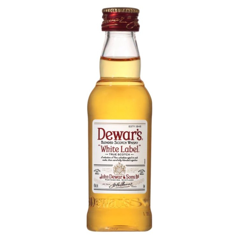 Dewar's White Label Scotch Whiskey - 50ml Mini Shot