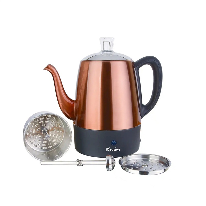 EURO CUISINE ELECTRIC PERCOLATOR (4 CUP) - COPPER