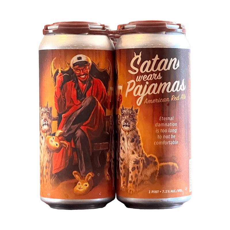 Paperback Brewing Co. Satan Wears Pajamas American Red Ale Beer 4-Pack