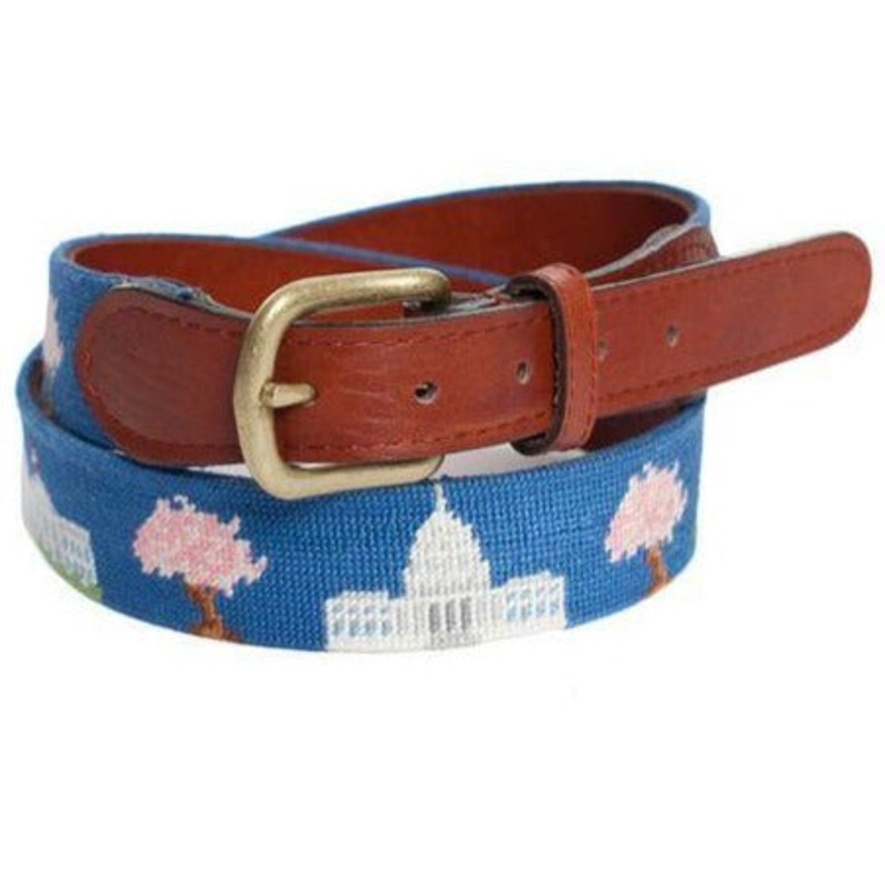 Patriotic Needlepoint | Washington, DC Needlepoint Belt | Washington, DC Monuments