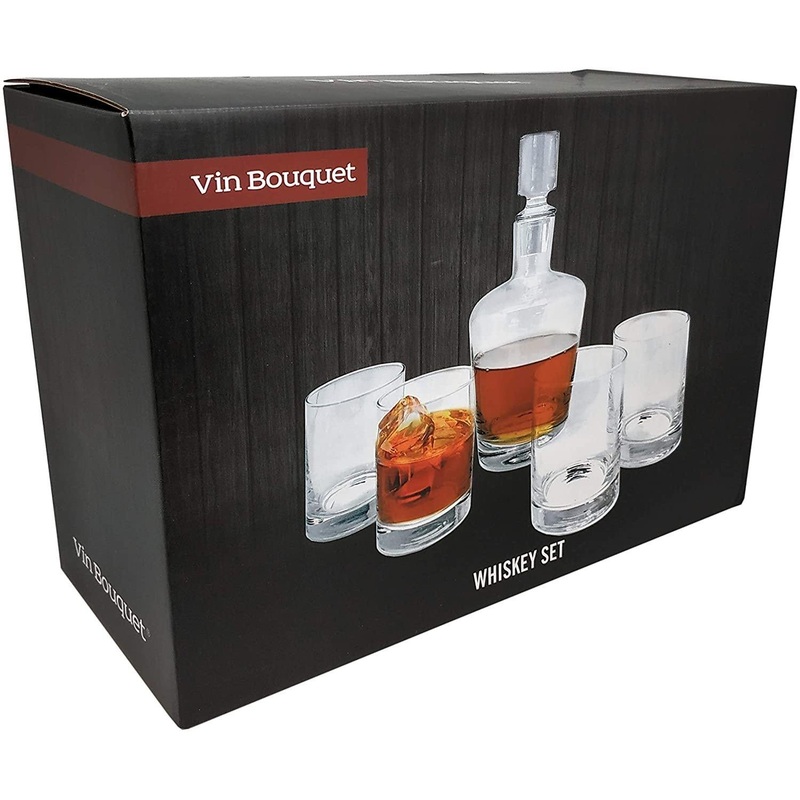 Vin Bouquet - Whisky Decanter and 4 Whisky Tumblers FIA 362