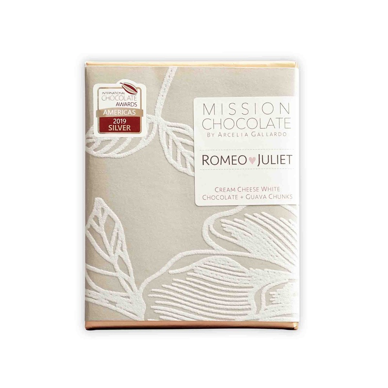 MISSION CHOCOLATE ROMEO+JULIET WHITE CHOCOLATE 60g