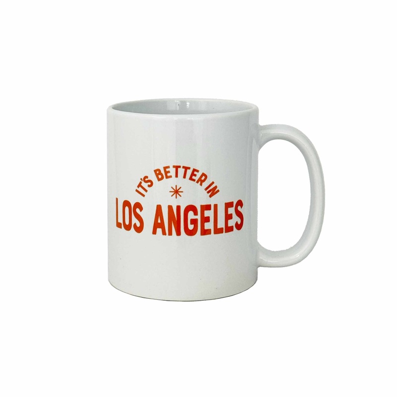 ROCK SCISSOR PAPER "IT'S BETTER IN LOS ANGELES" MUG