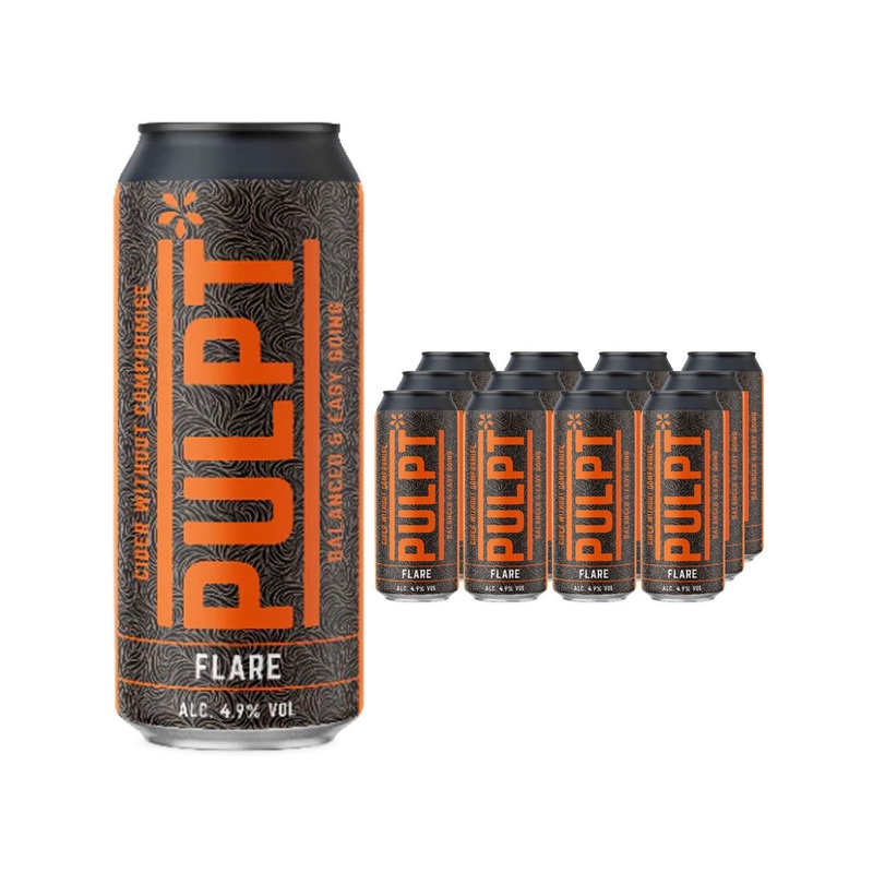 Pulpt Flare Cider Can Multipack, 12x440ml BBE 18/01/2026