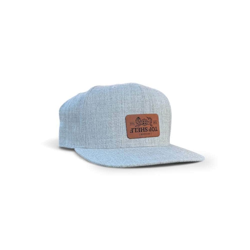 Top Shelf Flat Bill Grey Snapback
