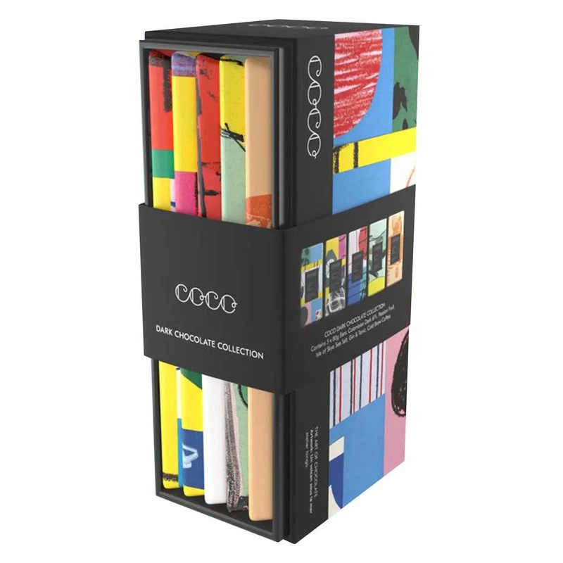 COCO Five Bar Dark Collection Chocolate, 5 x 80 g