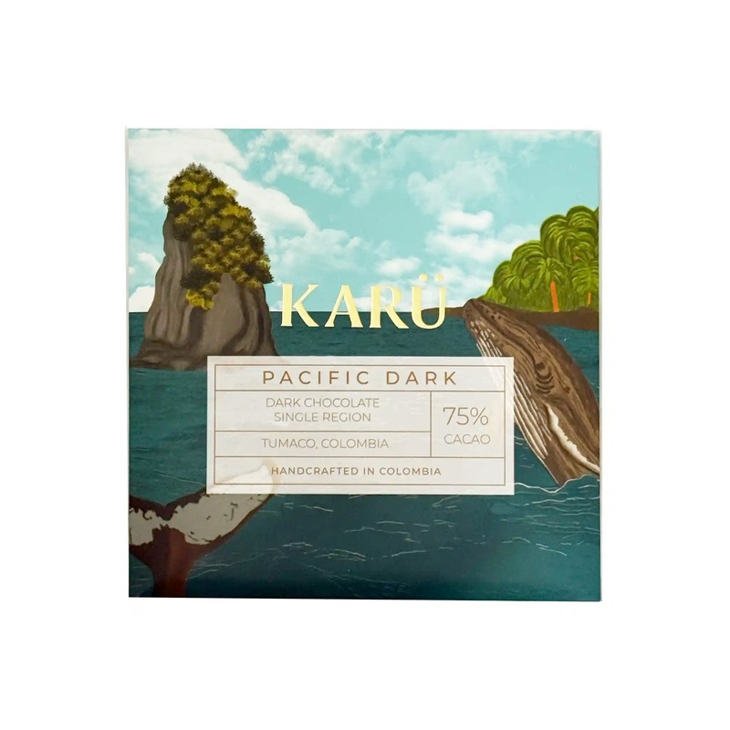 KARU PACIFIC DARK 75% DARK CHOCOLATE 60g