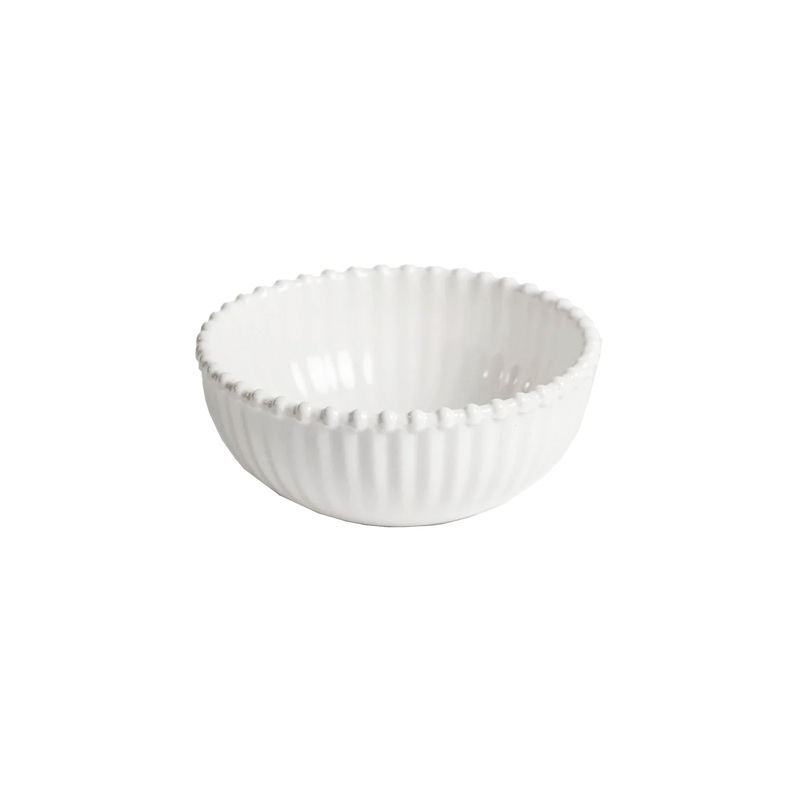 MERRITT DESIGNS BEADED PEARL SALAD BOWL