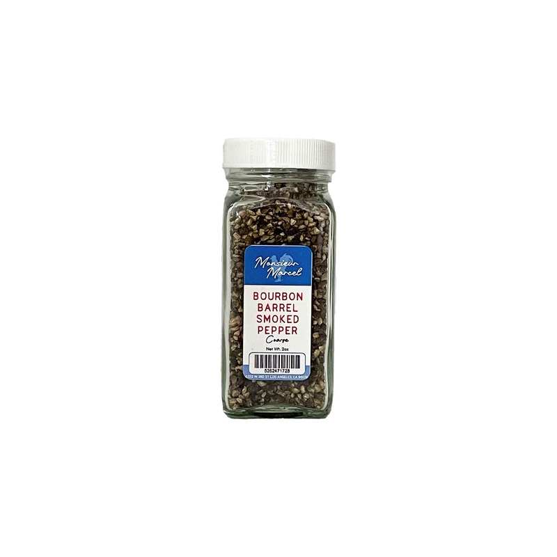 MONSIEUR MARCEL BOURBON BARREL SMOKED COARSE PEPPER 2oz