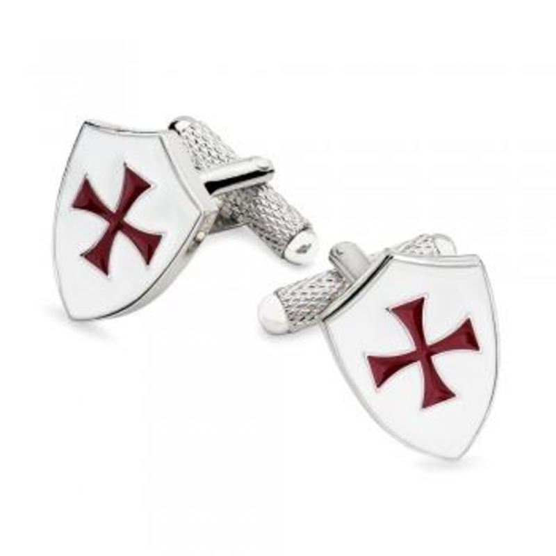 Knights Templar Enamel Cufflinks