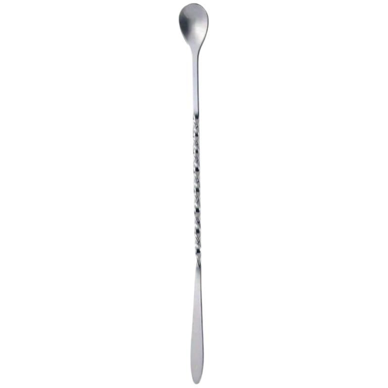 T - Stainless Steel Roostertail Stirrer - Smooth Glossy Bar Spoon x 1 Pcs