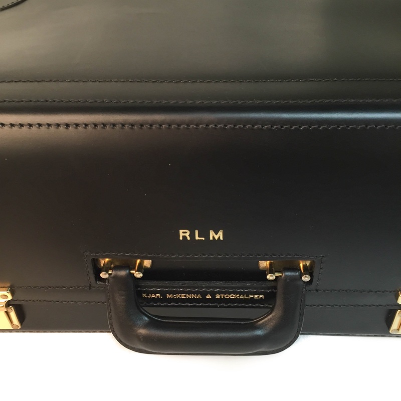 The Workhorse Trial Bag Catalog Case | Leather 20" | No Wheels | Premium Quality Litigator Case Trial Bag | Personalized | C114320BL