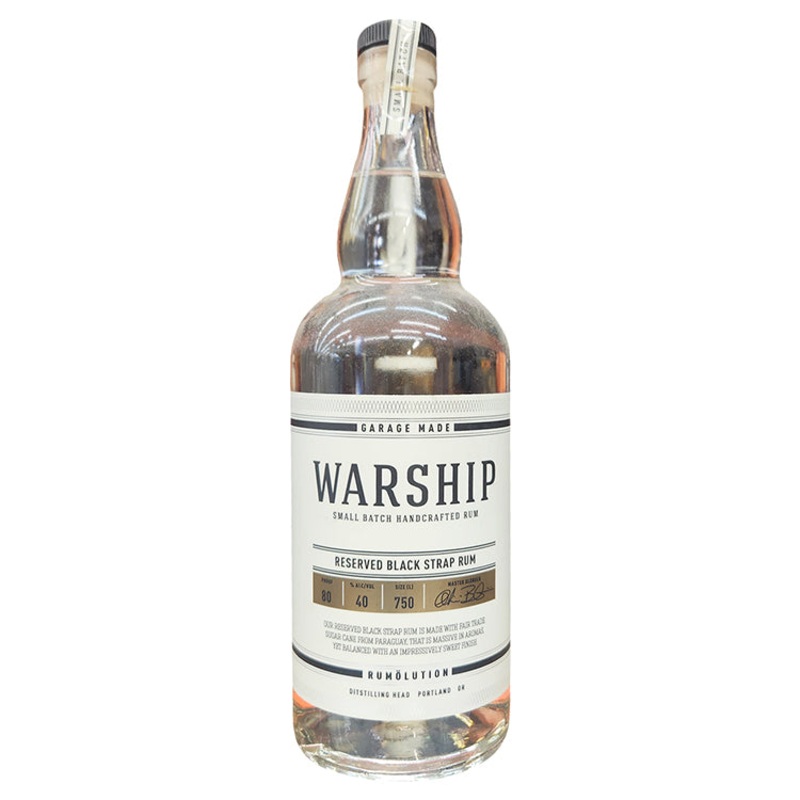 Warship Small Batch Reserved Black strap Rum - 750ml