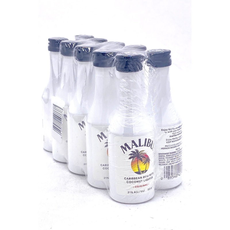 Malibu Coconut Rum 10 x 50 ml