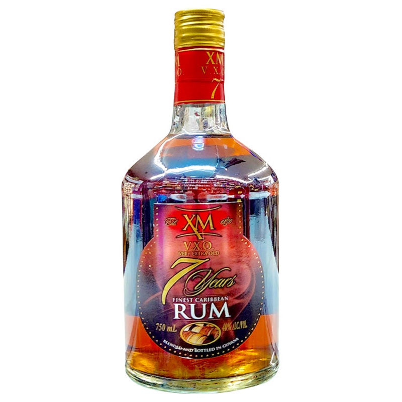 XM V.X.O Very old 7 Year Caribbean Rum - 750ml